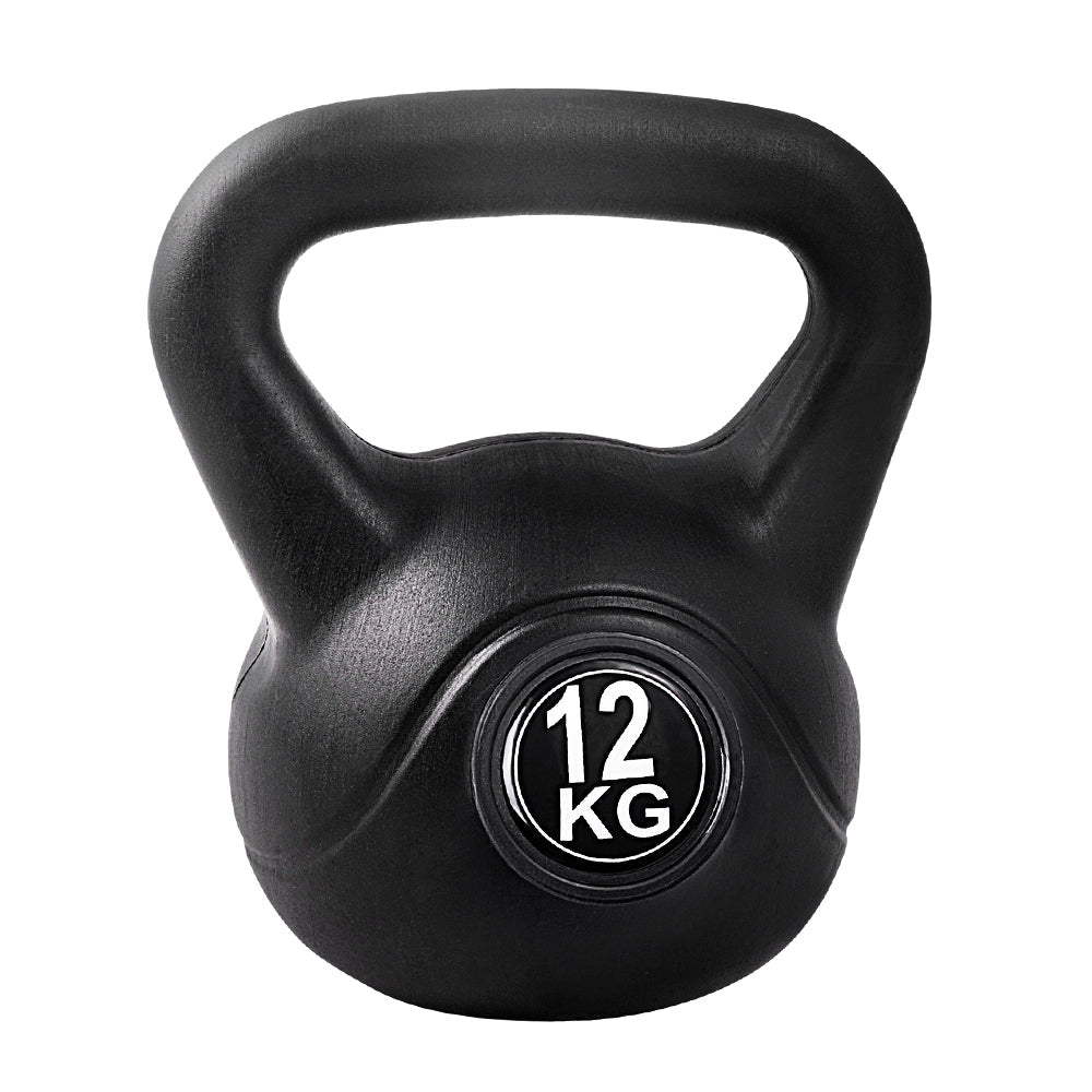 12kg Kettlebell Weight Lifting Dumbbell for Gym Home Use - Black - Sports & Fitness > Exercise, Gym & Fitness > Weightlifting Machines & Racks - Rivercity House & Home Co. (ABN 18 642 972 209) - Affordable Modern Furniture Australia