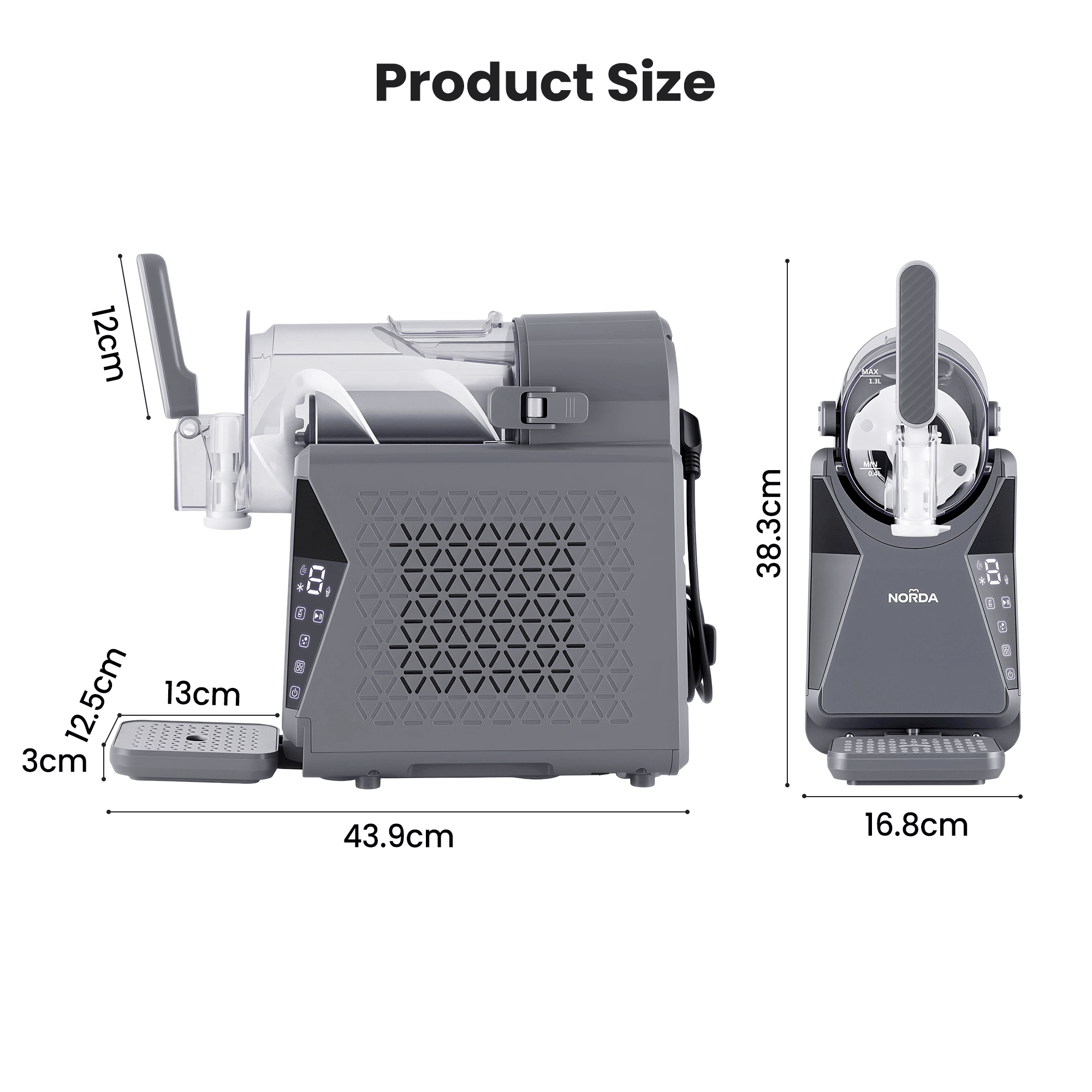 1.3L Slushie Machine Frozen Drink Maker Slushy Ice Cream Maker No Ice Compressor Touchscreen for Home BBQ Party - Appliances > Kitchen Appliances > Ice Makers - Rivercity House & Home Co. (ABN 18 642 972 209) - Affordable Modern Furniture Australia
