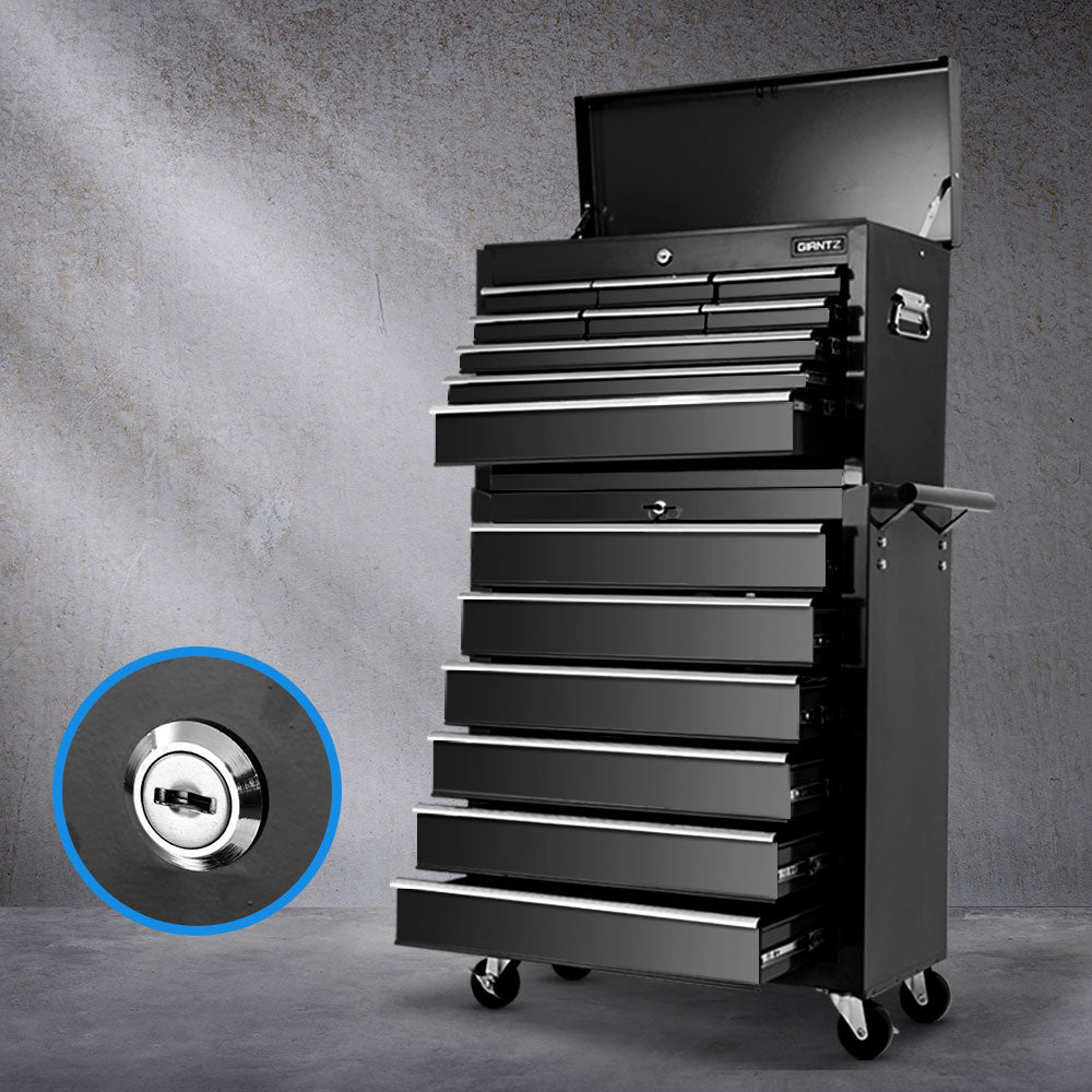 15 Drawer Tool Box Cabinet Chest Trolley Toolbox Garage Storage Box - Tools > Tools Storage > Tool Cabinets - Rivercity House & Home Co. (ABN 18 642 972 209) - Affordable Modern Furniture Australia