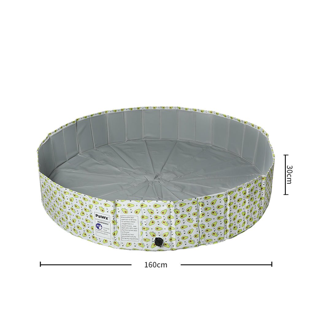 160cm XXL Portable Pet Swimming Pool - Avocados - Rivercity House & Home Co. (ABN 18 642 972 209) - Affordable Modern Furniture Australia