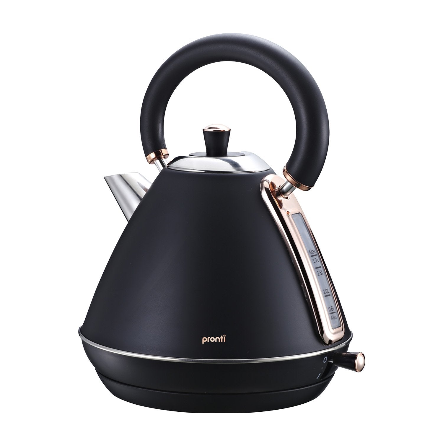 1.7L Rose Trim Collection Kettle - Black - Commercial > Commercial Others > Distilling & Brewing - Rivercity House & Home Co. (ABN 18 642 972 209) - Affordable Modern Furniture Australia