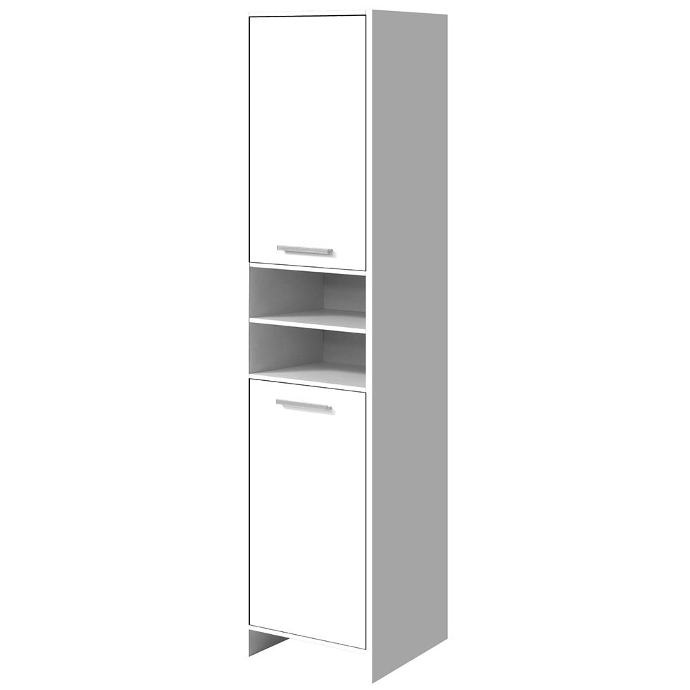 185cm Bathroom Tallboy Toilet Storage Cabinet Laundry Cupboard Adjustable Shelf White - Rivercity House & Home Co. (ABN 18 642 972 209) - Affordable Modern Furniture Australia
