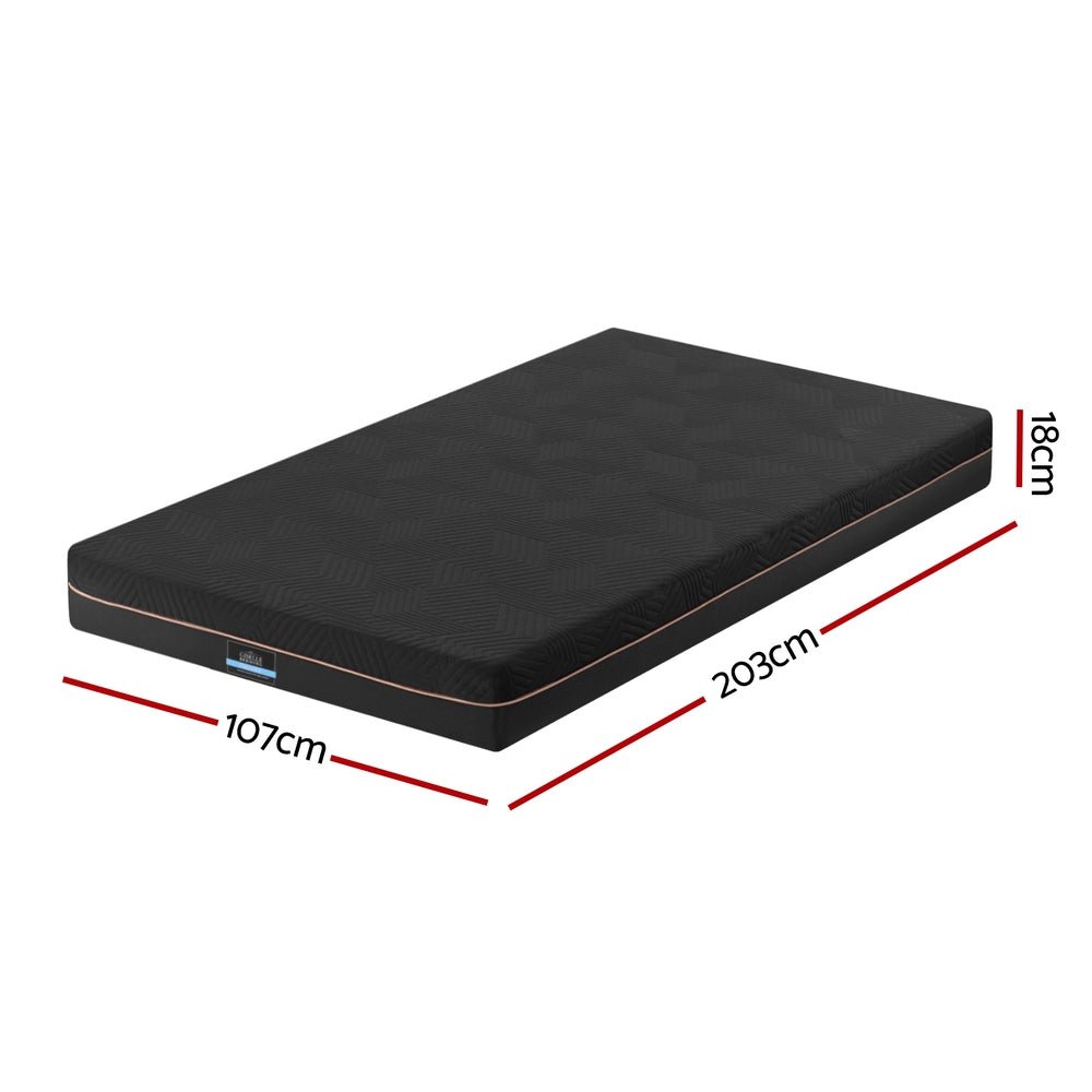 18cm Memory Foam Mattress Green Tea Foam Cool Gel Foam Mattresses King Single - Furniture > Mattresses > King Single Mattress - Rivercity House & Home Co. (ABN 18 642 972 209) - Affordable Modern Furniture Australia