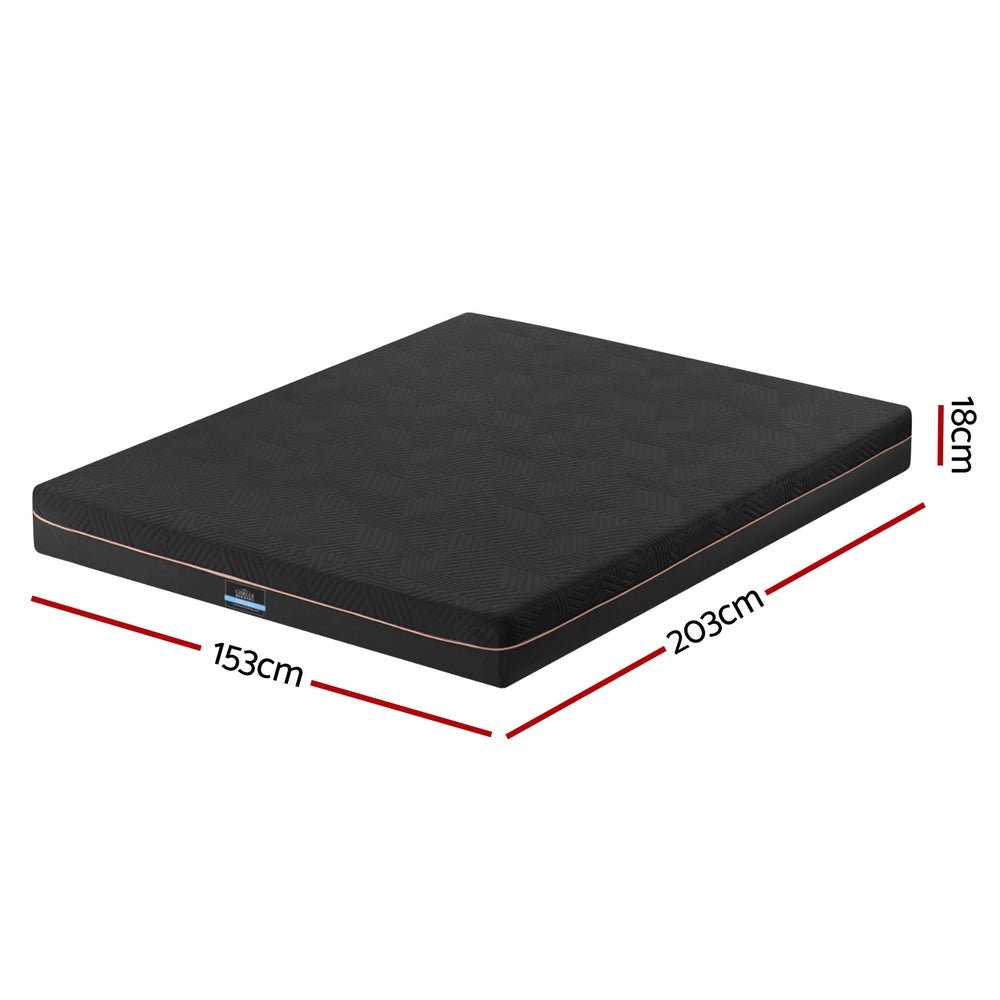 18cm Memory Foam Mattress Green Tea Foam Cool Gel Foam Mattresses Queen - Furniture > Mattresses > Queen Mattress - Rivercity House & Home Co. (ABN 18 642 972 209) - Affordable Modern Furniture Australia
