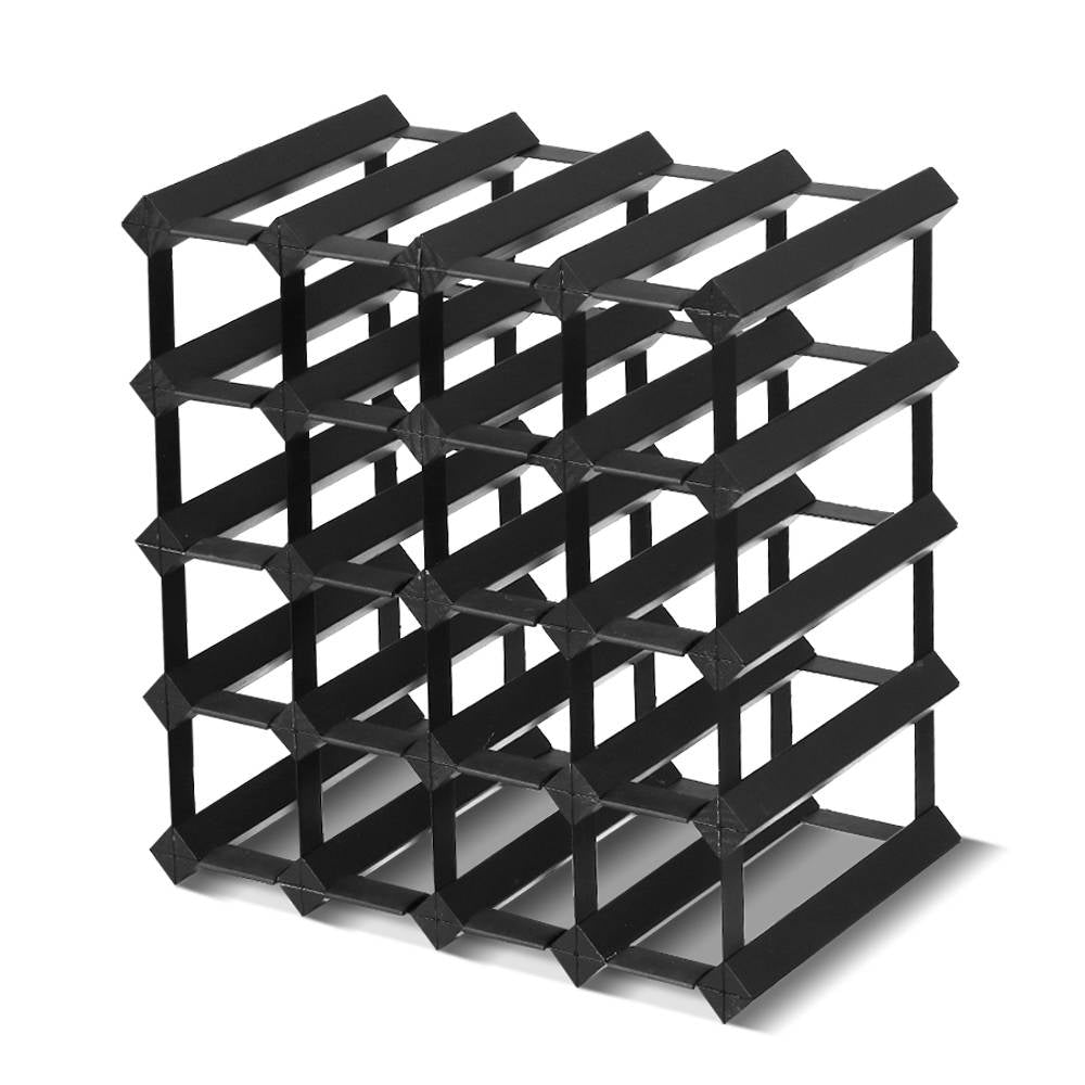 20 Bottle Timber Wine Rack Wooden Storage Wall Racks Holders Cellar Black - Home & Garden - Rivercity House & Home Co. (ABN 18 642 972 209) - Affordable Modern Furniture Australia