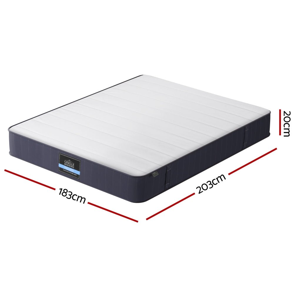 20cm King Bed Pocket Spring Mattresses - Furniture > Mattresses > King Size Mattress - Rivercity House & Home Co. (ABN 18 642 972 209) - Affordable Modern Furniture Australia