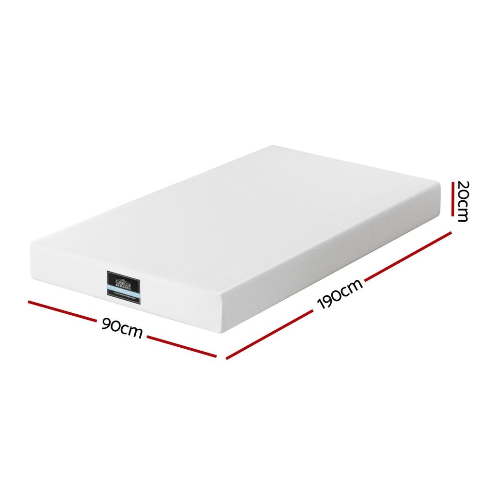 20cm Memory Foam Mattress Green Tea Single - Furniture > Mattresses > Single Mattress - Rivercity House & Home Co. (ABN 18 642 972 209) - Affordable Modern Furniture Australia