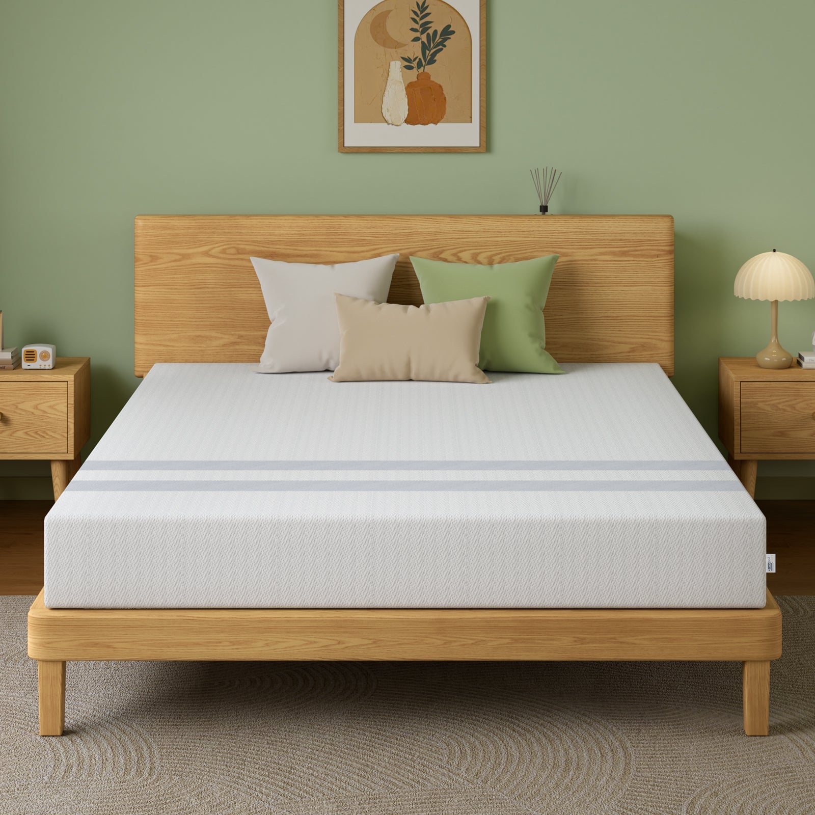 20cm Queen Reversible Gel Memory Foam Mattress Medium Soft & Firm - Furniture > Mattresses > Queen Mattress - Rivercity House & Home Co. (ABN 18 642 972 209) - Affordable Modern Furniture Australia