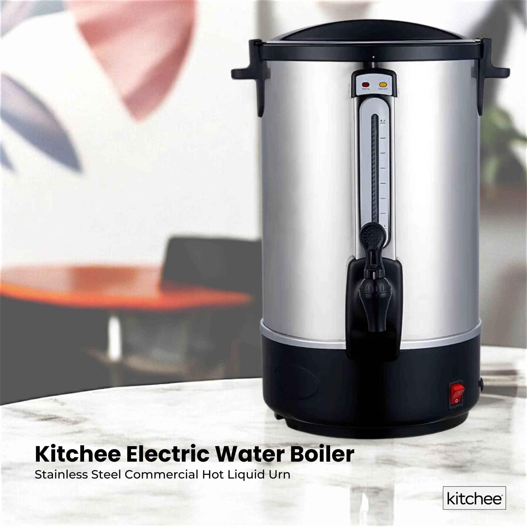 20L Electric Water Boiler - Stainless Steel Commercial Hot Liquid Urn - Appliances > Kitchen Appliances > Kettles - Rivercity House & Home Co. (ABN 18 642 972 209) - Affordable Modern Furniture Australia