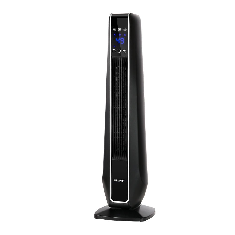 2400W Electric Ceramic Tower Fan Heater - Rivercity House & Home Co. (ABN 18 642 972 209) - Affordable Modern Furniture Australia