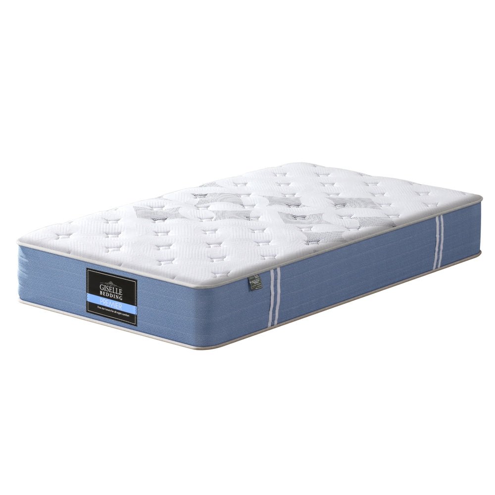 25cm King Single Bed Pocket Spring Mattresses - Furniture > Mattresses > King Single Mattress - Rivercity House & Home Co. (ABN 18 642 972 209) - Affordable Modern Furniture Australia