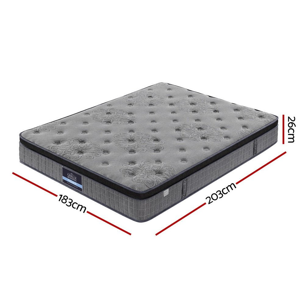 26cm Mattress King Latex Foam Mattresses - Furniture > Mattresses > King Size Mattress - Rivercity House & Home Co. (ABN 18 642 972 209) - Affordable Modern Furniture Australia