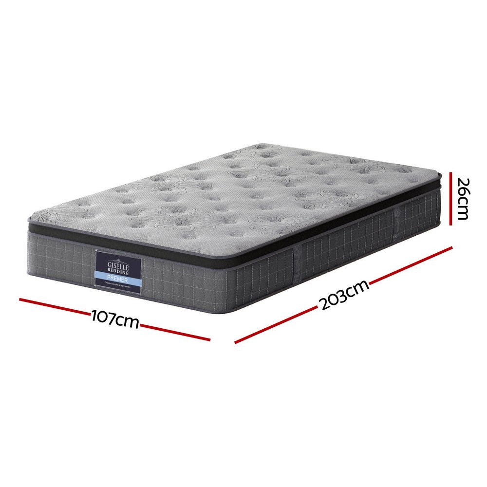 26cm Mattress King Single Latex Foam Mattresses - Furniture > Mattresses > King Single Mattress - Rivercity House & Home Co. (ABN 18 642 972 209) - Affordable Modern Furniture Australia