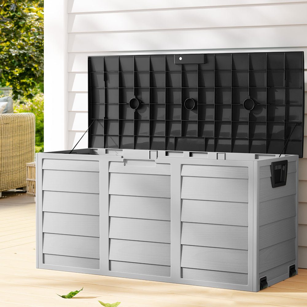 290L Outdoor Storage Box - Black - Rivercity House & Home Co. (ABN 18 642 972 209) - Affordable Modern Furniture Australia