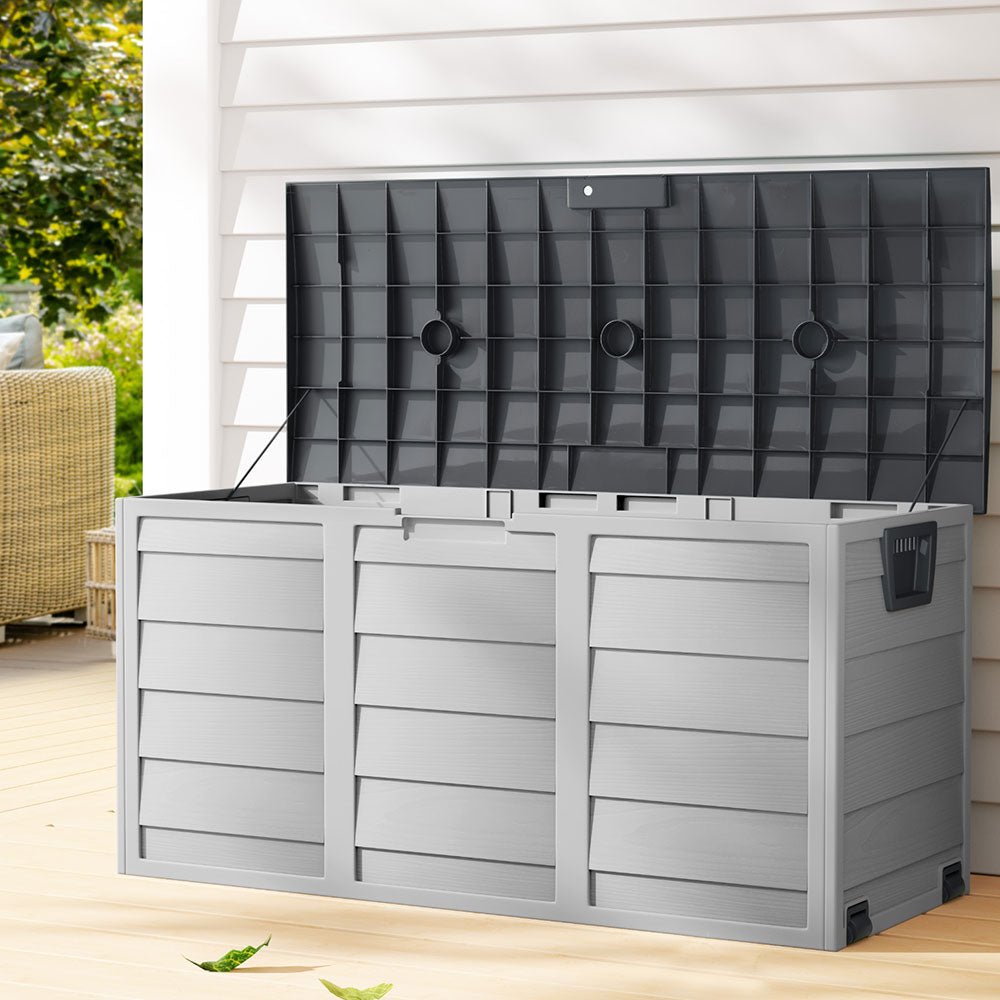 290L Outdoor Storage Box - Grey - Rivercity House & Home Co. (ABN 18 642 972 209) - Affordable Modern Furniture Australia