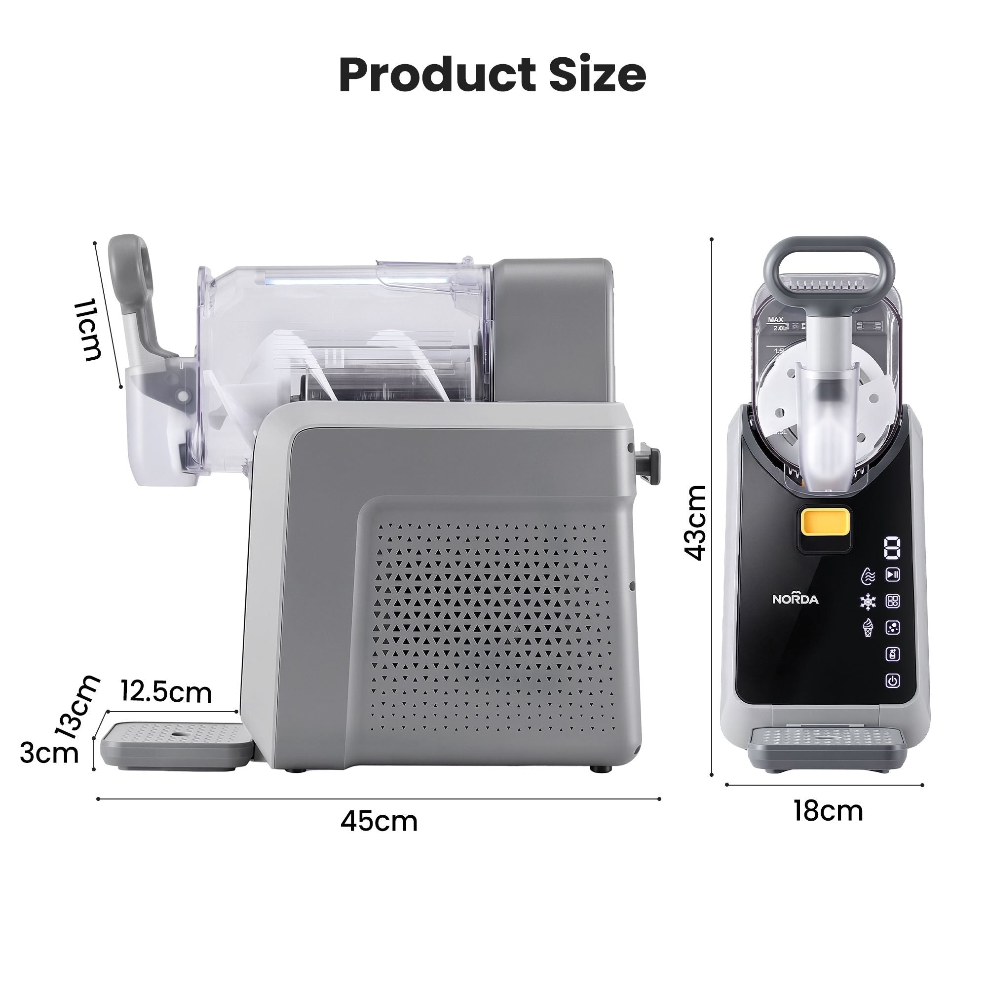 2L Slushie Machine Frozen Drink Maker Slushy Ice Cream Maker No Ice Compressor Touchscreen for Home BBQ Party - Appliances > Kitchen Appliances > Ice Makers - Rivercity House & Home Co. (ABN 18 642 972 209) - Affordable Modern Furniture Australia