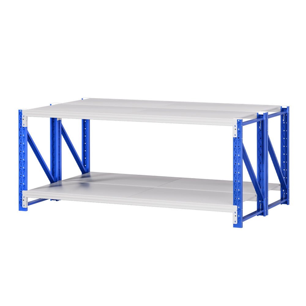 2x 0.9M Garage Shelving Workbench Warehouse Rack - Tools > Tools Storage > Wall Storage Racks - Rivercity House & Home Co. (ABN 18 642 972 209) - Affordable Modern Furniture Australia