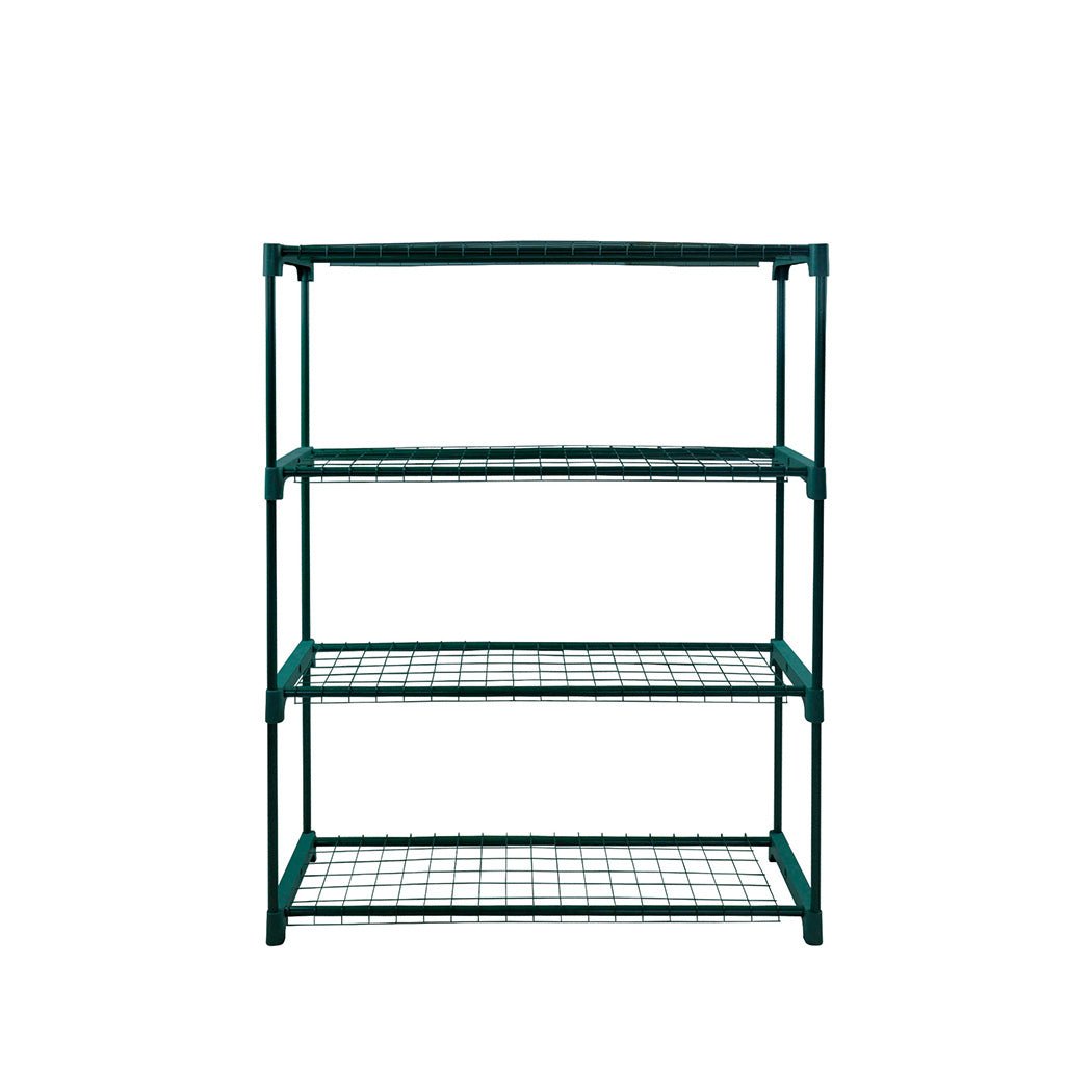 2x 4 Tier Metal Plant Stand Shelves - Dark Green - Rivercity House & Home Co. (ABN 18 642 972 209) - Affordable Modern Furniture Australia