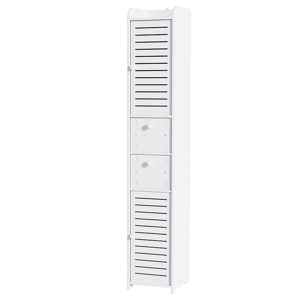2X Bathroom Toilet Storage Cabinet Laundry Tallboy Cupboard - Furniture > Bathroom > Bathroom Cabinets, Cupboards & Storage - Rivercity House & Home Co. (ABN 18 642 972 209) - Affordable Modern Furniture Australia
