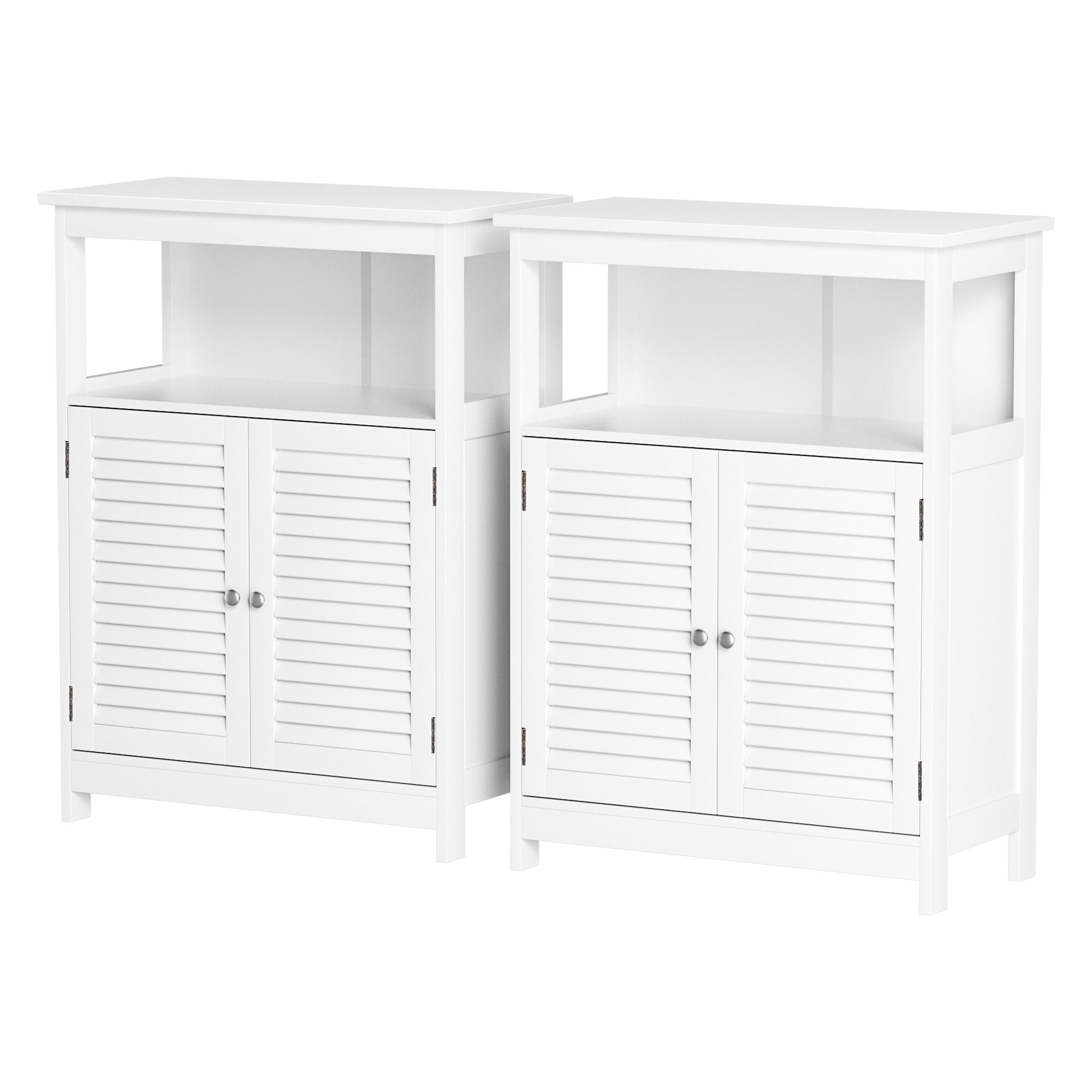 2x Buffet Sideboard Cabinet Server Cupboard Kitchen Bathroom Storage IVOR - Furniture > Dining > Buffets & Sideboards - Rivercity House & Home Co. (ABN 18 642 972 209) - Affordable Modern Furniture Australia