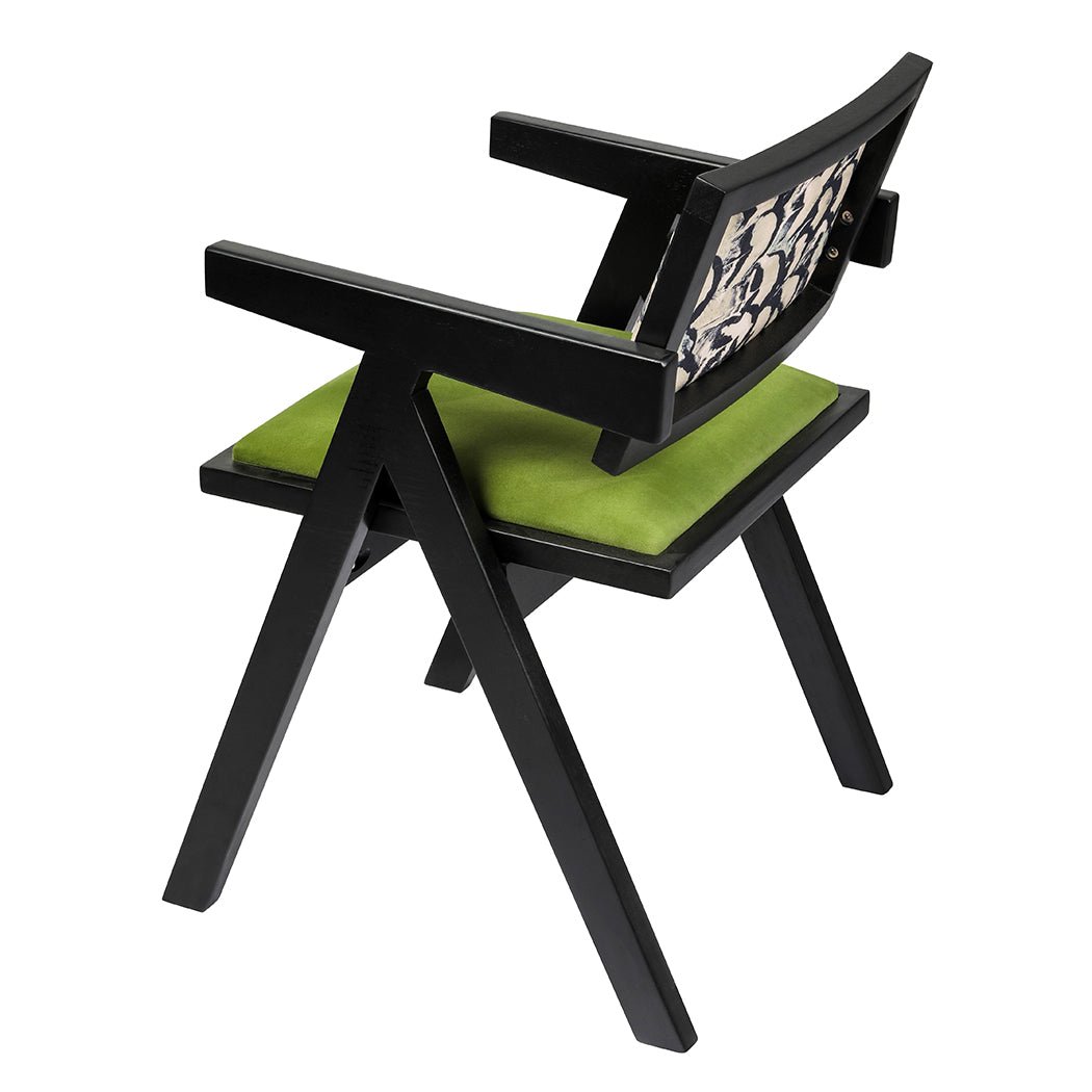 2X Retro Dining Chairs with Backrest and Cushions - Green - Rivercity House & Home Co. (ABN 18 642 972 209) - Affordable Modern Furniture Australia