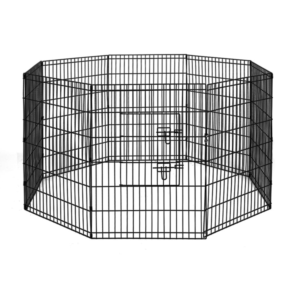 2x36" 8 Panel Dog Playpen Pet Fence Exercise Cage Enclosure Play Pen - Pet Care > Dog Supplies > Dog Playpens & Gates - Rivercity House & Home Co. (ABN 18 642 972 209) - Affordable Modern Furniture Australia