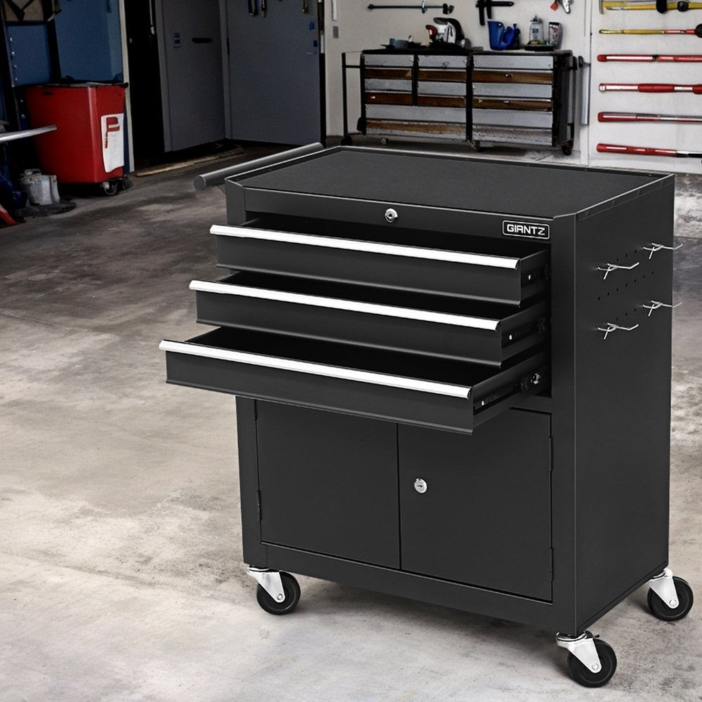 3 Drawer Tool Box Chest Cabinet Toolbox Storage Garage Organiser Wheels - Tools > Tools Storage > Tool Cabinets - Rivercity House & Home Co. (ABN 18 642 972 209) - Affordable Modern Furniture Australia