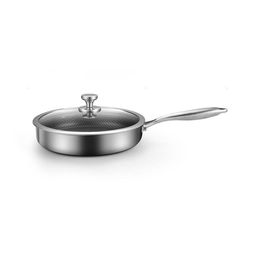 316 Stainless Steel Frying Pan Non - Stick Cooking Frypan Cookware 32cm Honeycomb Single Sided without lid - Home & Garden > Kitchenware - Rivercity House & Home Co. (ABN 18 642 972 209) - Affordable Modern Furniture Australia