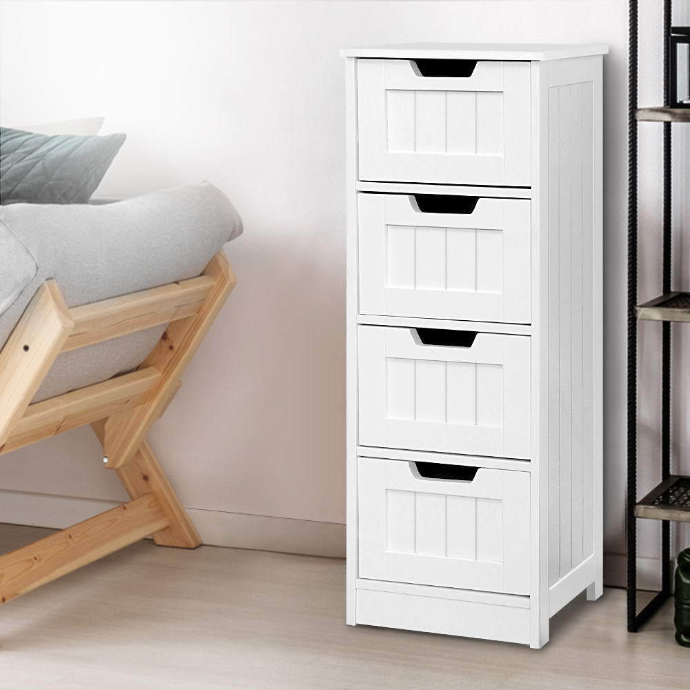 4 Chest of Drawers - LEESA White - Furniture > Living Room - Rivercity House & Home Co. (ABN 18 642 972 209) - Affordable Modern Furniture Australia
