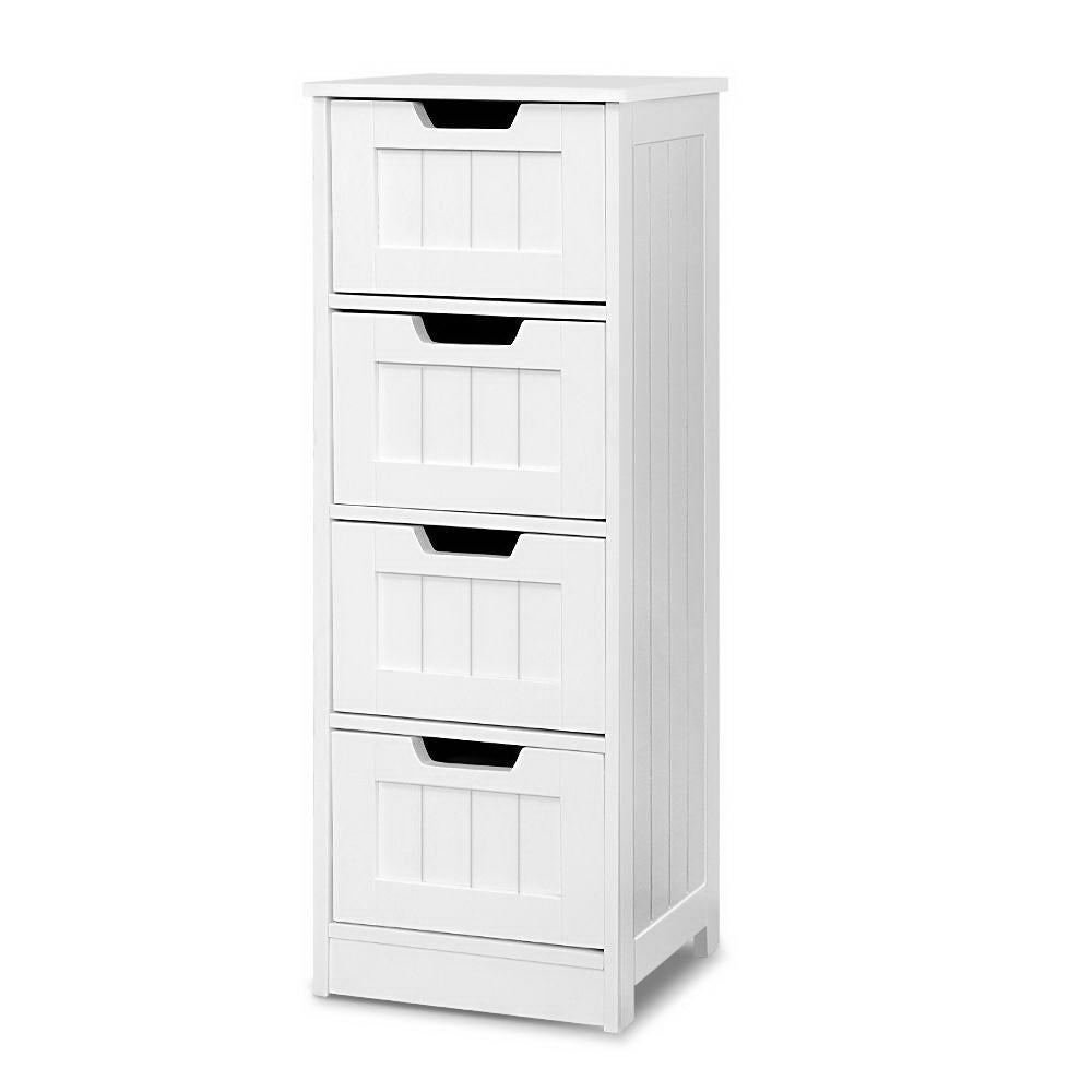 4 Chest of Drawers - LEESA White - Furniture > Living Room - Rivercity House & Home Co. (ABN 18 642 972 209) - Affordable Modern Furniture Australia
