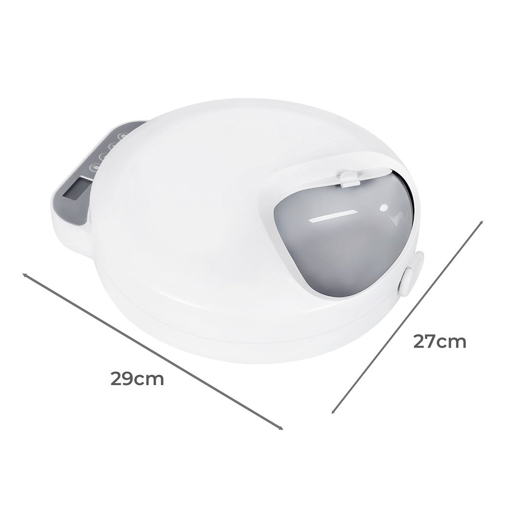 4 - Meal Automatic Timer Smart Pet Feeder with Ice Pack - White - Rivercity House & Home Co. (ABN 18 642 972 209) - Affordable Modern Furniture Australia