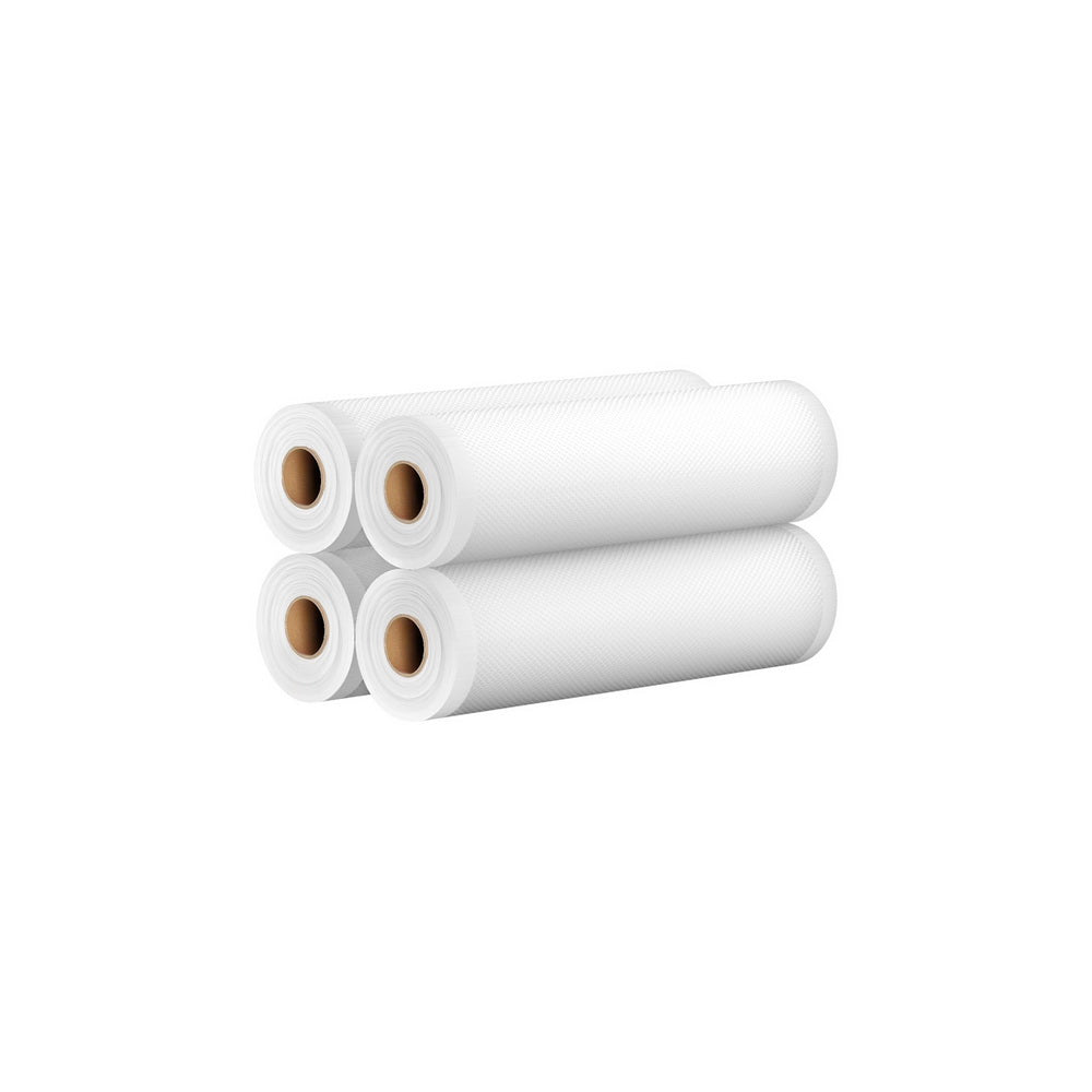 4 Rolls Food Vacuum Sealer Bags Storage Saver Heat Sealing Bag Pack 25CMX6M - Appliances > Kitchen Appliances - Rivercity House & Home Co. (ABN 18 642 972 209) - Affordable Modern Furniture Australia