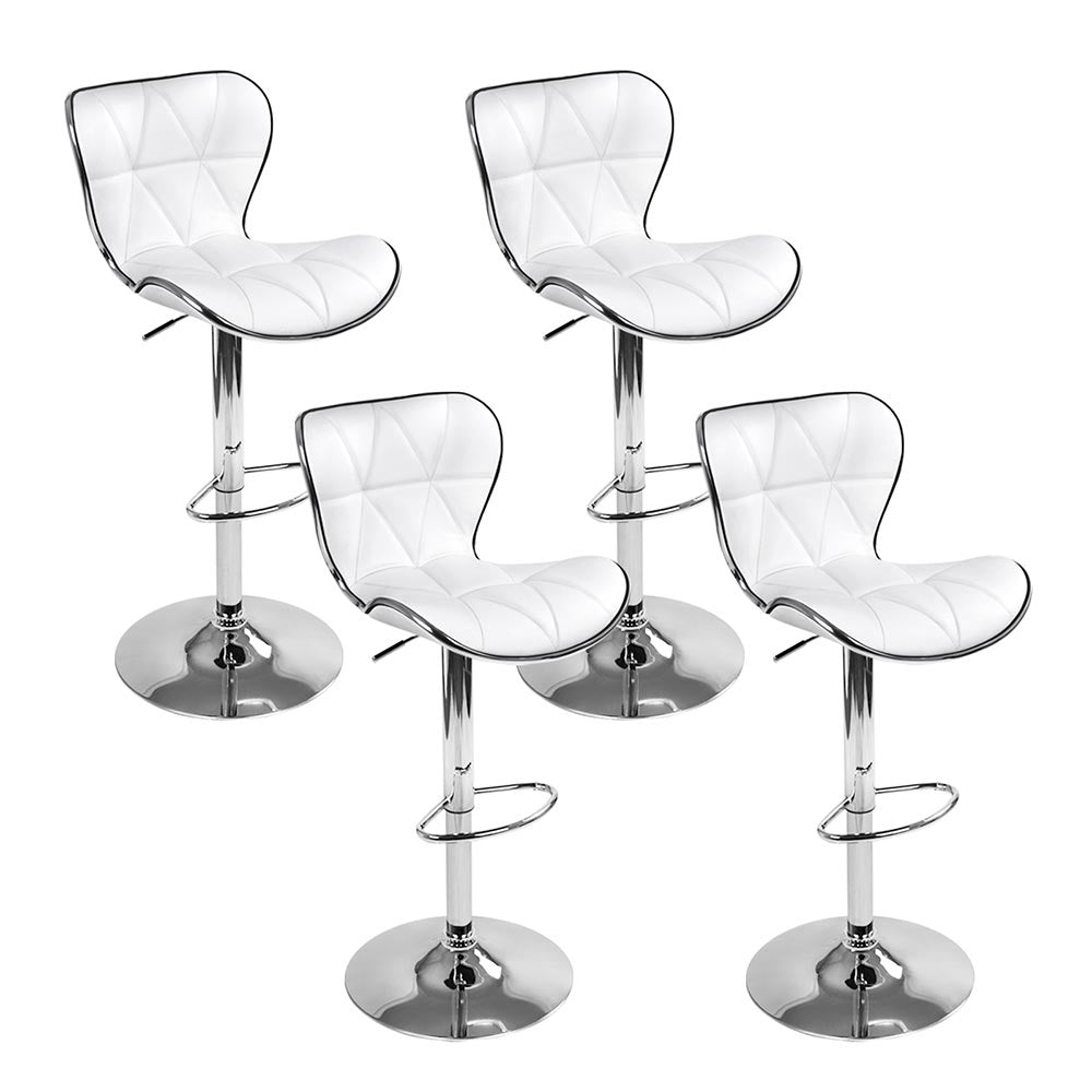 4 x Ruby Bar Stools White - Rivercity House & Home Co. (ABN 18 642 972 209) - Affordable Modern Furniture Australia