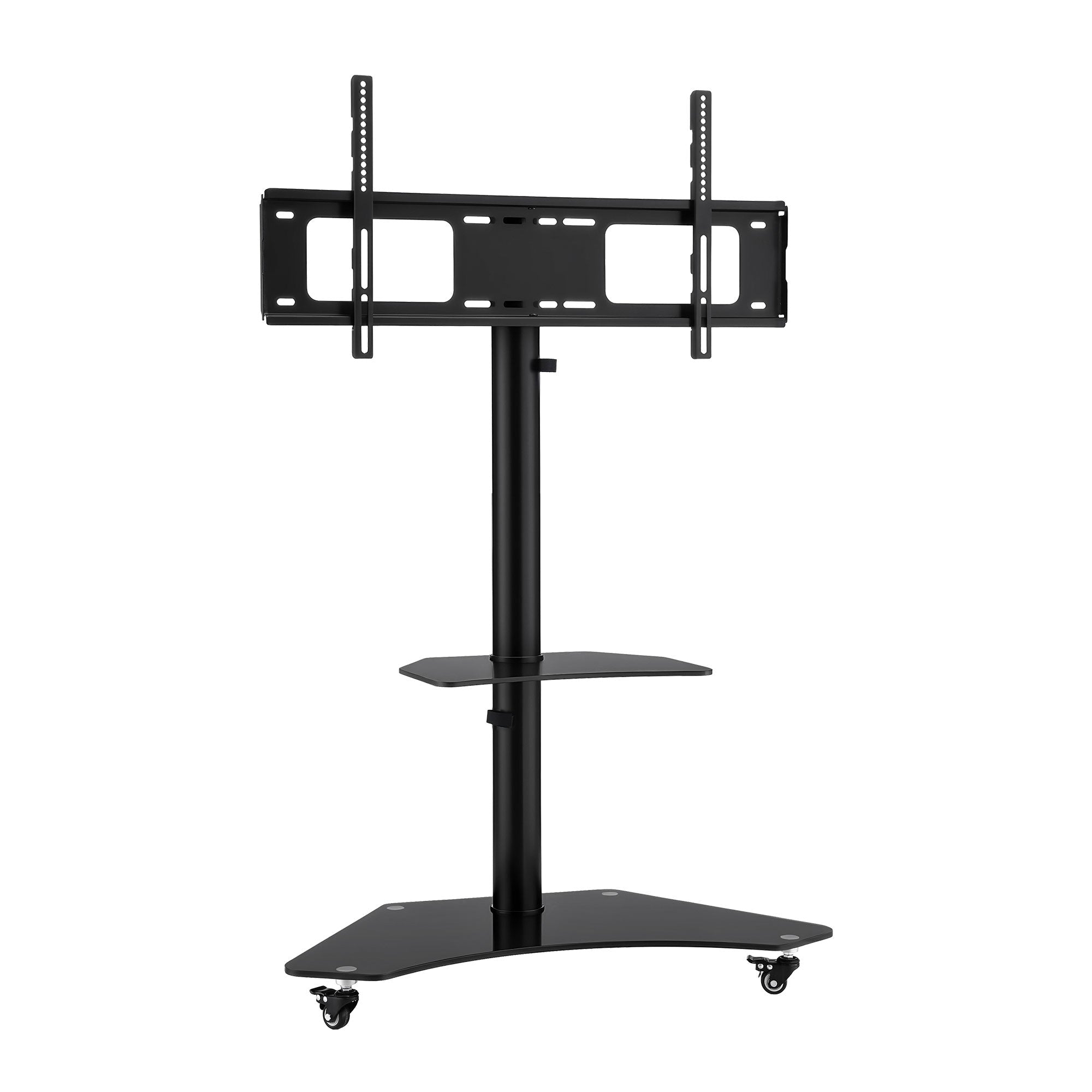 40 - 100" TV Stand Mount Bracket Universal Adjustable Height with Wheels - Furniture > Living Room > TV Units - Rivercity House & Home Co. (ABN 18 642 972 209) - Affordable Modern Furniture Australia