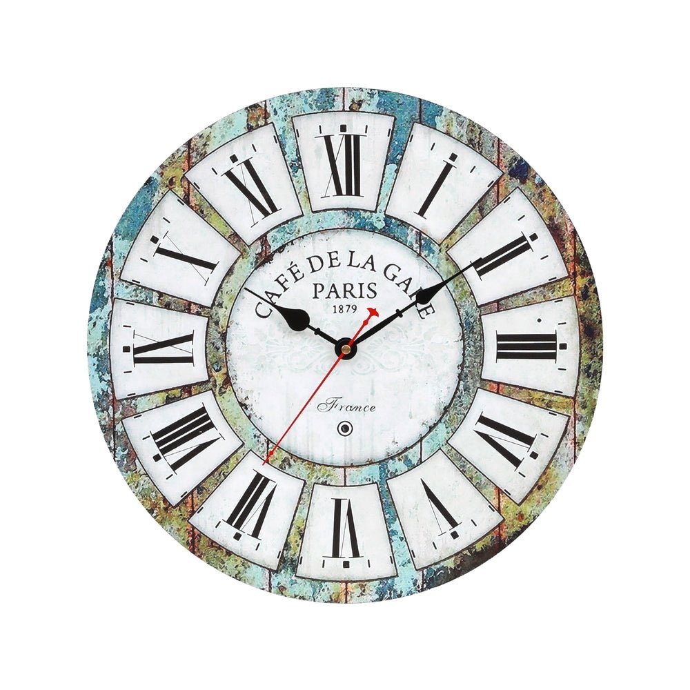 40CM Wall Clock Rustic Design - Home & Garden > Decor > Clocks - Rivercity House & Home Co. (ABN 18 642 972 209) - Affordable Modern Furniture Australia