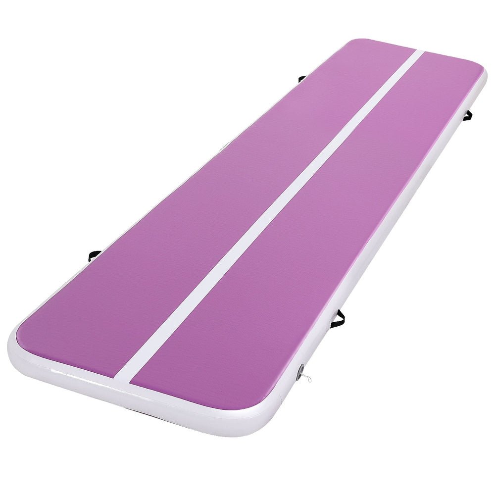 4M Air Track Gymnastics Tumbling Exercise Yoga Mat W/ Pump Inflatable Purple - Sports & Fitness > Exercise, Gym & Fitness > Gymnastics - Rivercity House & Home Co. (ABN 18 642 972 209) - Affordable Modern Furniture Australia