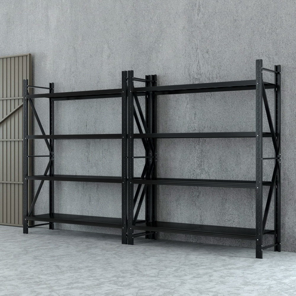 4Mx2.4M Garage Shelving Warehouse Rack Black - Tools > Tools Storage > Wall Storage Racks - Rivercity House & Home Co. (ABN 18 642 972 209) - Affordable Modern Furniture Australia