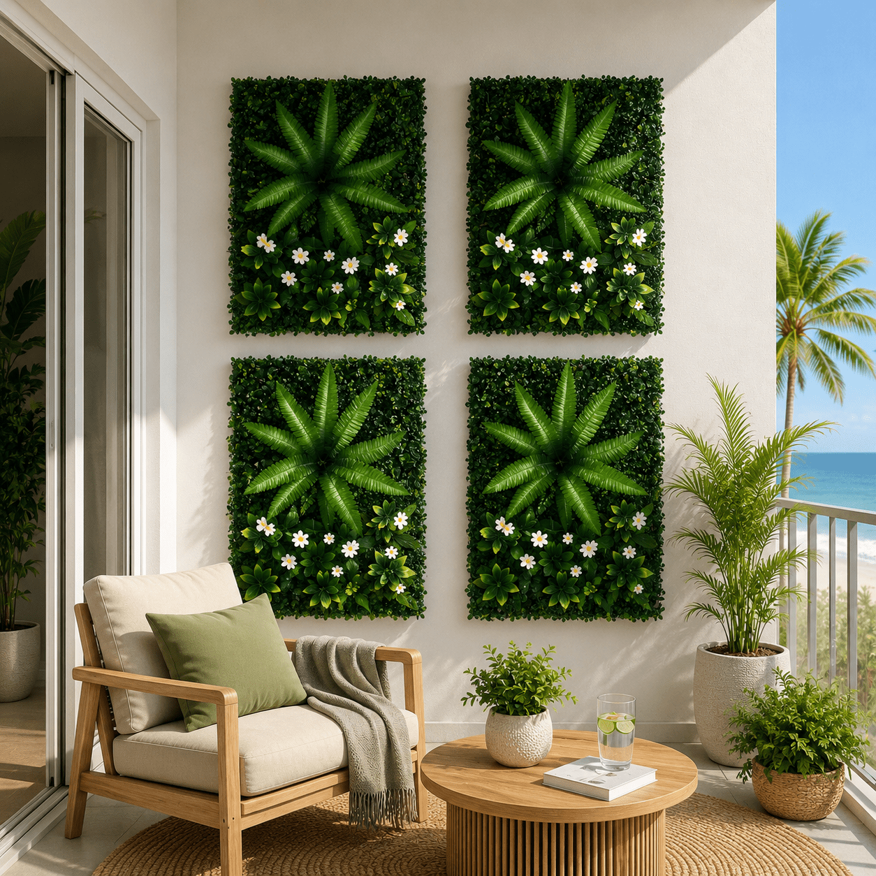 4PCS Artificial Plant Wall Panels 40X60CM Boxwood Panel Leaf Backdrop Backyard Green Decor - Home & Garden > Artificial Plants > Artificial Wall Plants - Rivercity House & Home Co. (ABN 18 642 972 209) - Affordable Modern Furniture Australia
