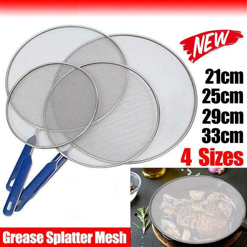 4Size Anti Splatter Guard Oil Net Splash Cover Pan Screen Kitchen Cooking Frying - 29CM - Home & Garden > Kitchenware > Kitchen Utensils - Rivercity House & Home Co. (ABN 18 642 972 209) - Affordable Modern Furniture Australia