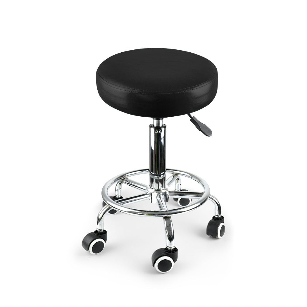 4x Swivel Salon Barstools with Adjustable Height and Chrome Base - Assorted Colors - Rivercity House & Home Co. (ABN 18 642 972 209) - Affordable Modern Furniture Australia