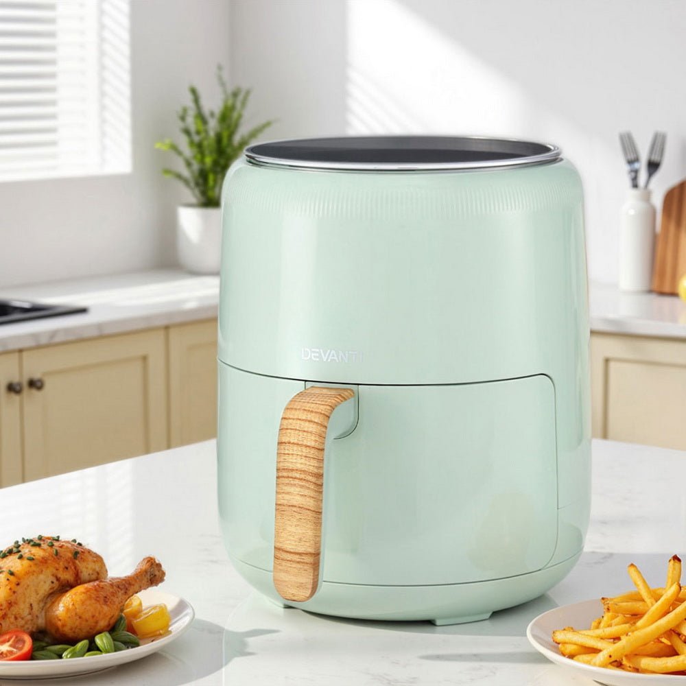 5L Air Fryer Touch Control 1700W Green - Appliances > Kitchen Appliances > Air Fryers - Rivercity House & Home Co. (ABN 18 642 972 209) - Affordable Modern Furniture Australia