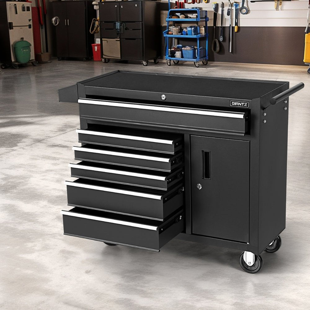 6 Drawer Tool Box Chest Cabinet Toolbox Storage Garage Organiser Wheels - Tools > Tools Storage > Tool Cabinets - Rivercity House & Home Co. (ABN 18 642 972 209) - Affordable Modern Furniture Australia