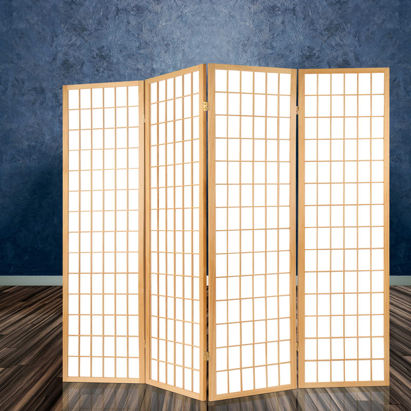 6 Panel Room Divider Screen 261x179cm - Natural - Furniture > Bedroom > Room Dividers - Rivercity House & Home Co. (ABN 18 642 972 209) - Affordable Modern Furniture Australia