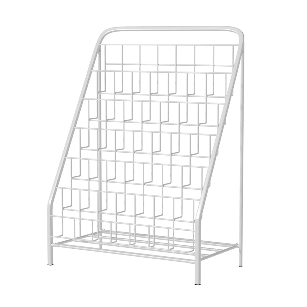 6 Tier Kids Bookshelf Magazine Rack White - Baby & Kids > Kid's Furniture - Rivercity House & Home Co. (ABN 18 642 972 209) - Affordable Modern Furniture Australia