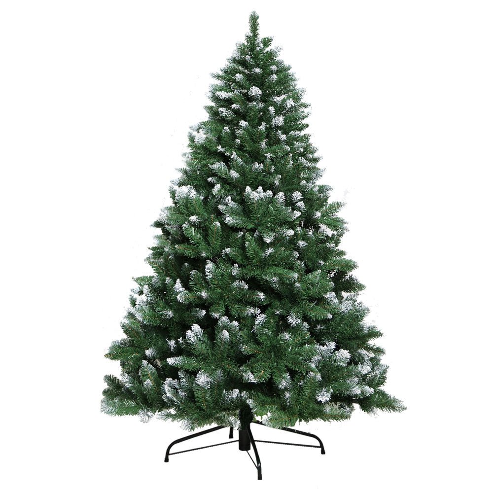 6FT Budget Christmas Snow Tree - Green - Rivercity House & Home Co. (ABN 18 642 972 209) - Affordable Modern Furniture Australia