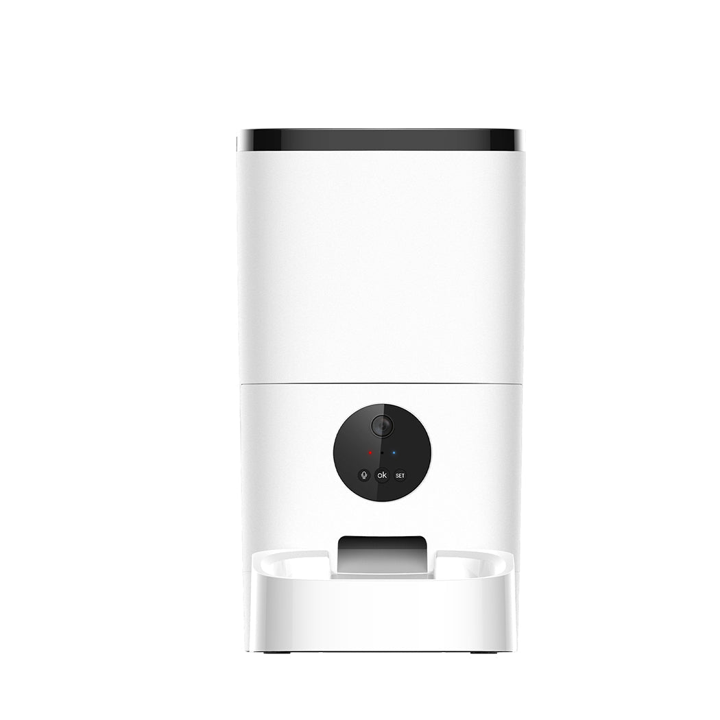 6L Automatic Pet Feeder with 1080P Camera and WiFi - White - Rivercity House & Home Co. (ABN 18 642 972 209) - Affordable Modern Furniture Australia