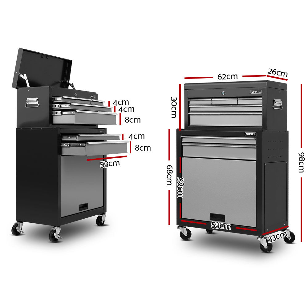 7 Drawer Tool Box Cabinet Chest Trolley Toolbox Garage Storage Grey - Tools > Tools Storage > Tool Cabinets - Rivercity House & Home Co. (ABN 18 642 972 209) - Affordable Modern Furniture Australia