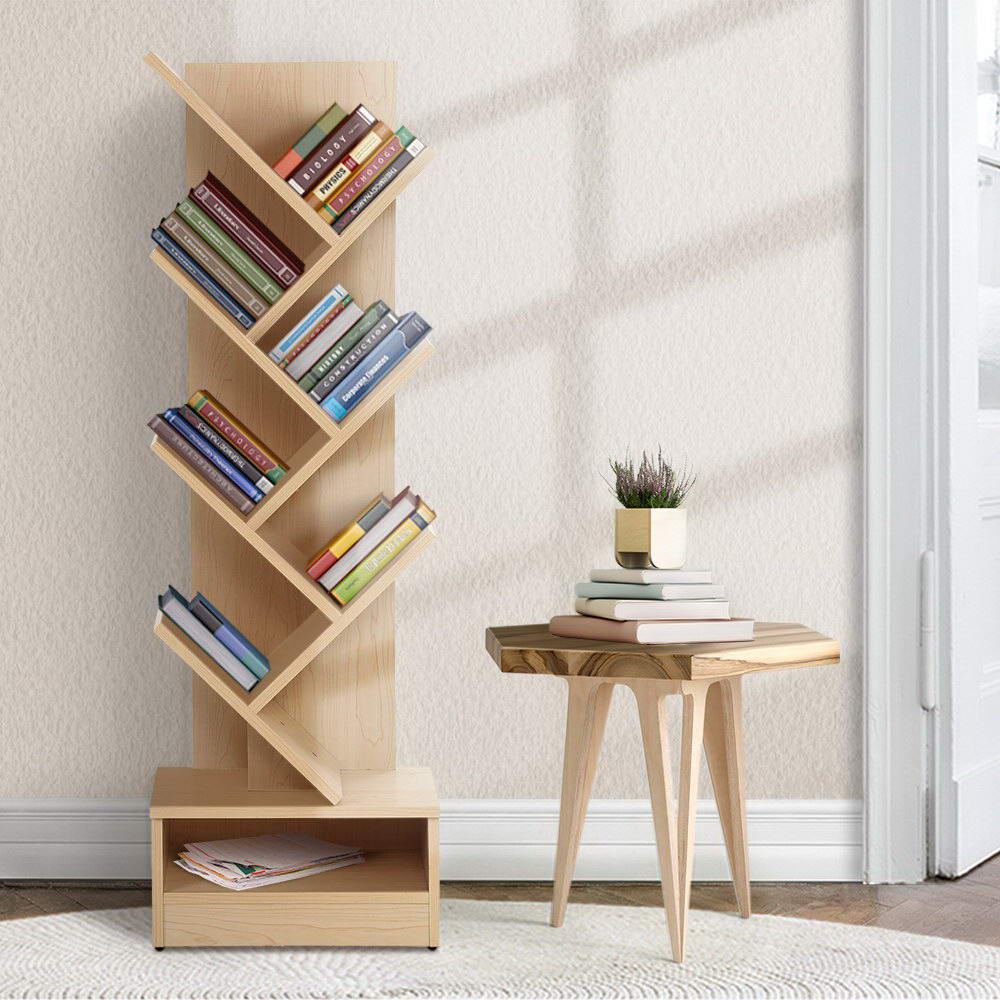 7 Tier Natural Tree Bookcase - Furniture - Rivercity House & Home Co. (ABN 18 642 972 209) - Affordable Modern Furniture Australia