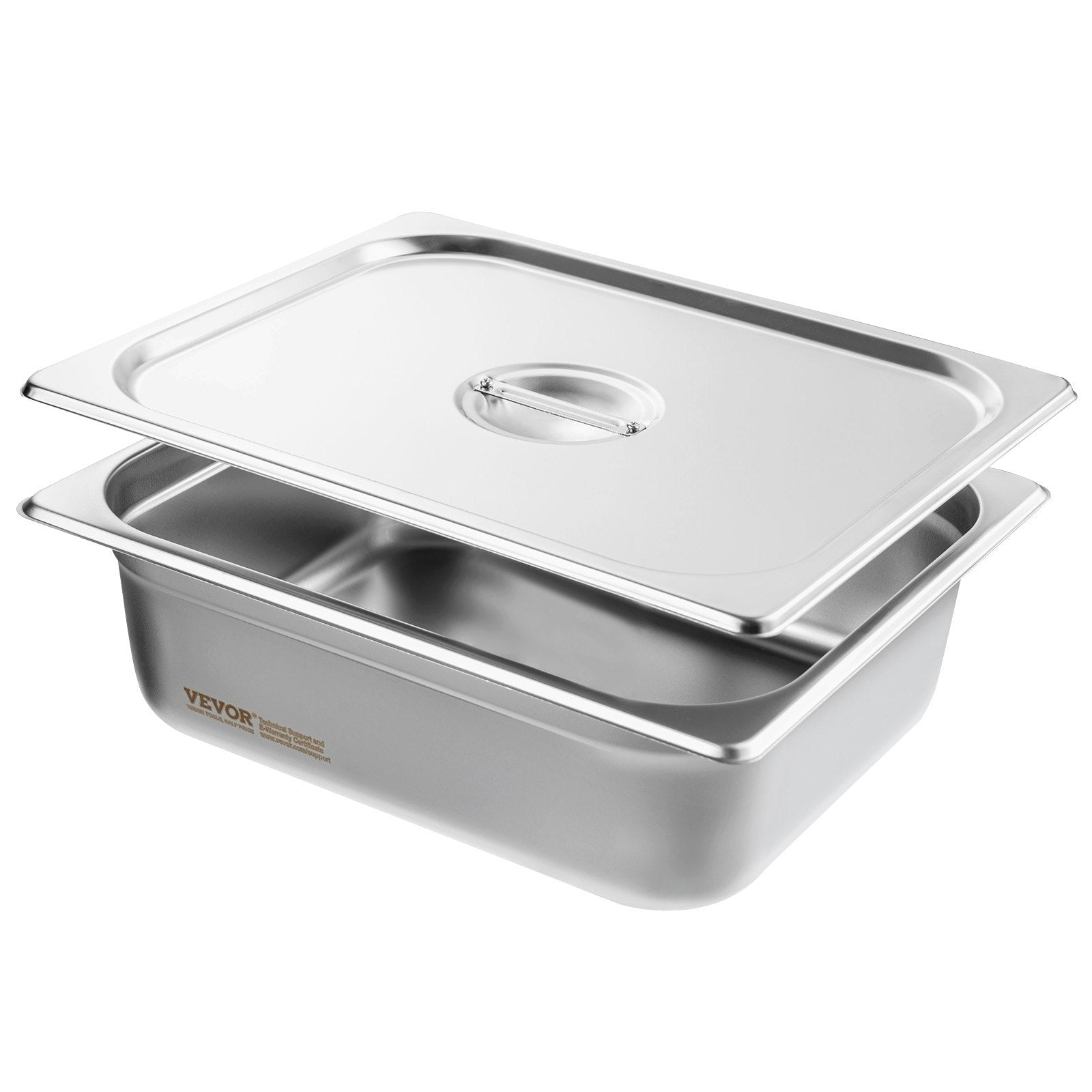 8 Pack Hotel Pans, 1/2 Size Anti - Jam Steam Pan with Lid, 0.8mm Thick Stainless Steel Steam Table Pan, 4 - Inch Deep Commercial Table Pan, Catering Storage Food Pan, for Industrial & Scientific - Home & Garden > Kitchenware > Food Storage - Rivercity House & Home Co. (ABN 18 642 972 209) - Affordable Modern Furniture Australia