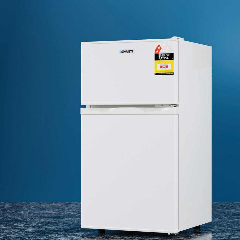 80L Bar Fridge Mini Freezer Refrigerator White - Appliances > Fridges & Freezers > Fridges - Rivercity House & Home Co. (ABN 18 642 972 209) - Affordable Modern Furniture Australia